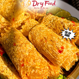 Mực Cán Tẩm Gia Vị Dry Food Cay Cay Thơm Ngon Túi Zip 500G