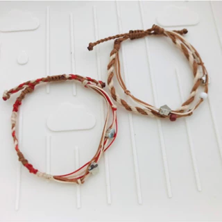 Vòng tay, vòng chân dây cói handmade waterproof  vintage không thấm nước - mẫu theo số trong hình