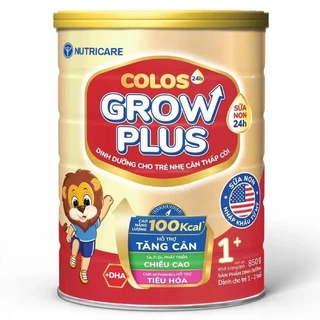 Sữa bột Colos Grow Plus 1+ lon 850g Nutricare