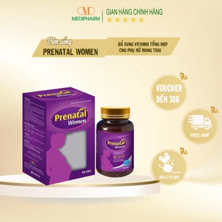 Viên uống vitamin tổng hợp dành cho bà bầu Prenatal Women giúp bổ sung Omega3, Sắt, kẽm,magie, acid folic và các vitamin