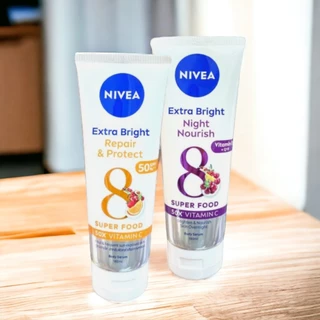 Serum Dưỡng Thể NIVEA Phục Hồi & Dưỡng Sáng Da Ngày & Đêm từ 8 Super Foods (180ml)