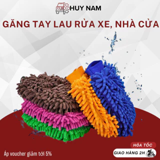 GĂNG TAY RỬA XE Ô TÔ- HUY NAM Ô TÔ, BAO TAY SIÊU MỀM SỢI MICROFIBER SIÊU SẠCH AN TOÀN CHO TAY SIÊU THẤM