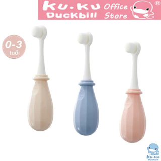 KU.KU Duckbill bàn chải đánh răng cho bé 0-3 tuổi lông siêu mềm mịn ku1148