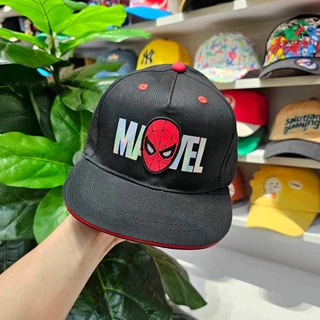 Mũ SnapBack Marvel Spiderman - Nón SnapBack Siêu Anh Hùng Người Nhện Dành Cho Bé 3 Đến 13 Tuổi Vòng Đầu Từ 51cm trở lên