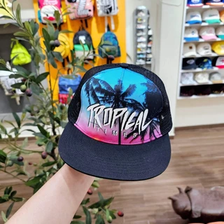 Mũ SnapBack TROPICAL TIMES - Nón SnapBack Phong Cách Đường Phố Siêu Ngầu Dành Cho Bé Từ 8 Đến 12 Tuổi