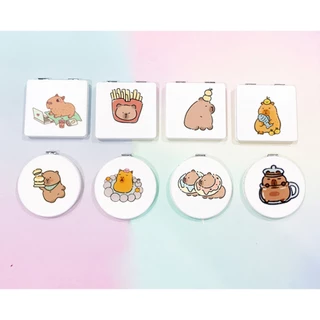 Gương 2 mặt vịt chuột lang nước capybara sanrio mikko cat dake duck GPI53 cute dễ thương