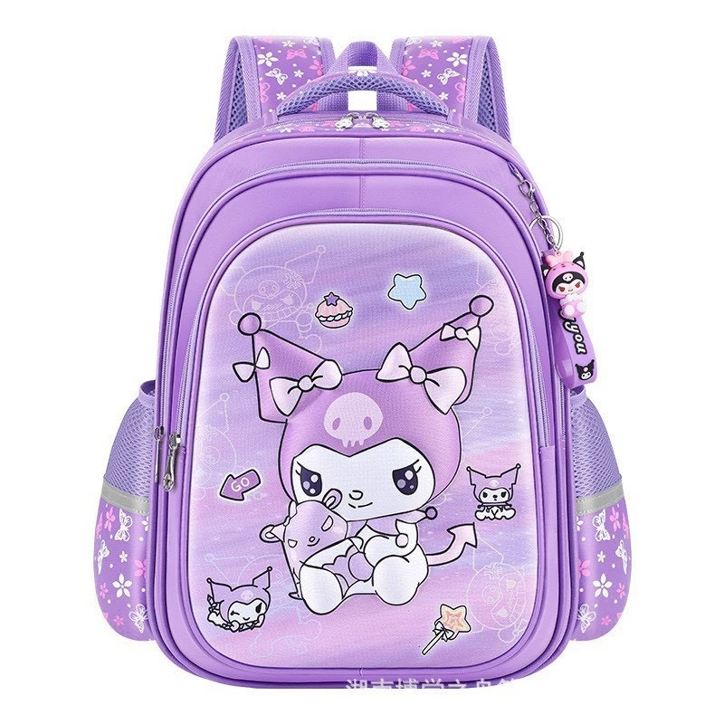 Ba lô học sinh lớp 1- lớp 3 kuromi chống nước có hỗ trợ đệm vai 177