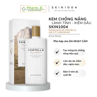 Kem chống nắng Skin1004 Centella nâng tone kiềm dầu không bóng nhờn 50ml kcn quốc dân +