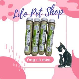 Cỏ mèo bạc hà, Cỏ catnip dạng ống cho mèo loại bỏ búi lông, giảm stress