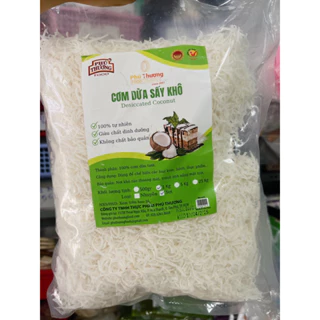 cơm dừa sấy sợi, com dừa sấy mịn 1kg, 500g