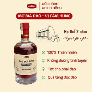 Mơ Má Đào - vị Cảm Hứng - Thương hiệu Cô Tâm (375ml/500ml) - Sản phẩm thủ công từ làng cổ Bách Cốc