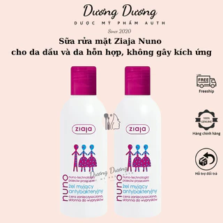 Sữa rửa mặt Ziaja Nuno cho da dầu và da hỗn hợp, không gây kích ứng 200ml