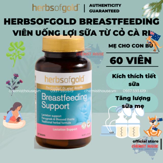 Herbsofgold Viên Uống Lợi Sữa Mẹ Cho Con Bú Từ Cỏ Cà Ri Kích Thích Tiết Sữa Tăng Lượng Sữa | Breastfeeding Support | 60V