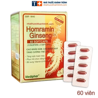 HOMRAMIN GINSENG - Tăng Cường Bồi Bổ Sức Khỏe- Hộp 60 Viên