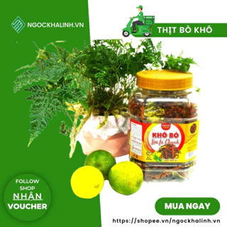 Khô Bò Lá Chanh Dona Meat Đồ Ăn Vặt Hà Nội Vừa Ngon Lại Rẻ Hũ 500g - Ngockhalinh.Vn