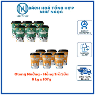 Combo 6 Ly - Trà Sữa Tự Pha Quang Huy Ly 107g - Bách Hóa Tổng Hợp Như Ngọc