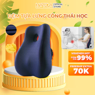 Ghế tựa lưng công thái học cao cấp, chất liệu xốp, thoáng khí, phù hợp với mẹ bầu, dân văn phòng, lái xe TL01 Hatola