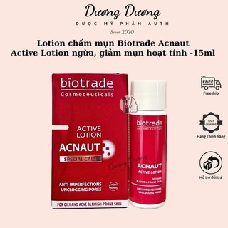Lotion chấm mụn Biotrade Acnaut Active Lotion dung dịch ngừa, giảm mụn hoạt tính 15ml có tem phụ