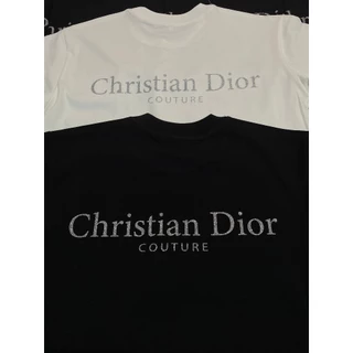 Áo thun DIOR kim tuyến chất vải cotton dày dặn hottend đầy đủ tem tag Ảnh thật shop chụp