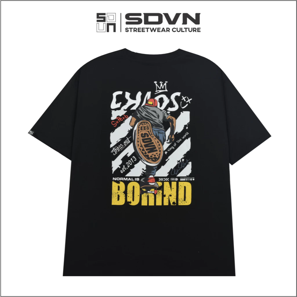 Áo Thun Cotton Unisex Nam Nữ Form rộng Local Brand SDVN - BORIND