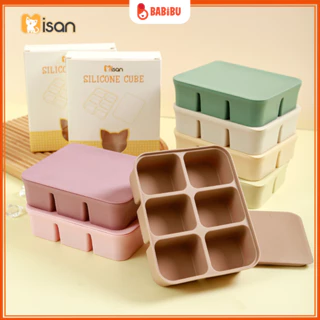 Khay Trữ Đông Silicone Loại 6 ô, 12 ô Thương Hiệu Misan Cho Bé