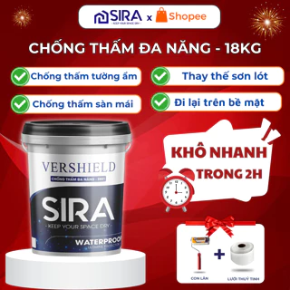 Thùng 18kg Sơn chống thấm Đa Năng SR01 - Chống thấm sàn mái, sân thượng, chống thấm trần nhà gạch men hiệu quả