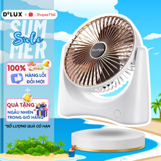 Quạt Tích Điện Super Fan Pin Cực Trâu , Quạt Sạc Điện Super Fan, Quạt Để Bàn 3 Chế Độ Cực Mát Xoay 360 Độ