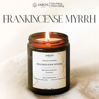 Nến Thơm Lành Tính Từ Sáp Tự Nhiên Hương Thảo Dược Frankincense Myrrh 100ml JAROS Candle