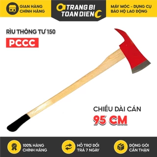 RÌU TS, chiều dài cán 95cm bọc cao su chống trượt, chất liệu lưỡi rìu thép cacbon 85mm, chính hãng, Trang bị toàn diện