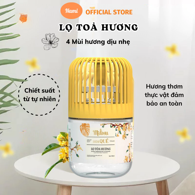 Lọ Toả Hương Nami Midosu 350ml 4 Mùi Hương Mới Lạ Dễ Chịu