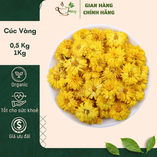 1Kg Trà Hoa Cúc Vàng Sấy Khô - Hoàng Cúc Nguyên Bông - Treesy - Trà thảo mộc