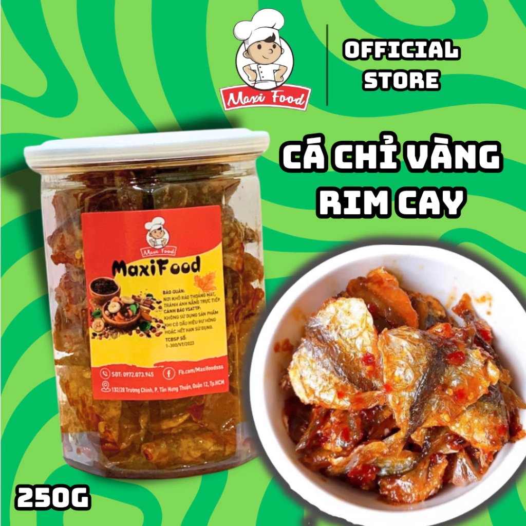 250g Cá Chỉ Vàng Rim Cay Siêu Ngon MAXIFOOD