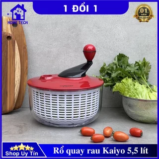 Rổ quay rau li tâm Kaiyo 5,5 lít đường kính 25cm vảy khô rau quả, làm sạch hoa quả quả khó rửa