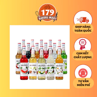 SYRUP SIRO MONIN DUNG TÍCH 700ML ĐỦ CÁC VỊ