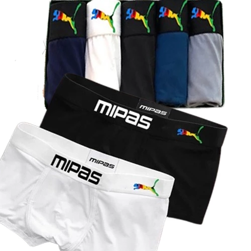 Hộp 4 Quần sịp nam ĐÙI thun lạnh cao cấp, Quần lót nam Boxer co dãn thấm hút mồ hôi Mipas01