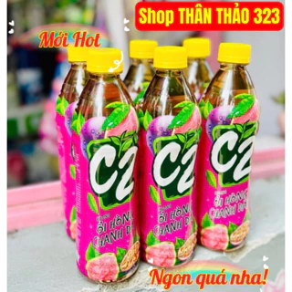 Trà Chanh C2 / Trà Đào C2 / Trà C2 Vải (1 Lốc x 6 chai) 455ml