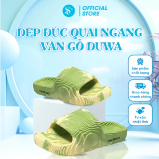 Dép Đúc Shopchoa - Dép Đúc Quai Ngang Vân Gỗ Nam, Nữ Siêu Nhẹ DUWA Hàng Chính Hãng