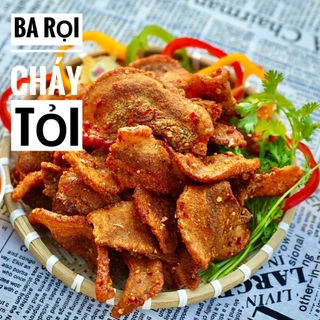 Hộp 500gr ba rọi mắm tỏi sấy giòn cay nguyên miếng, mặn ngọt thơm ngon đậm vị, đồ ăn vặt ngon