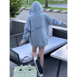 Áo Hoodie In Chữ Kí AMADUS  Form Rộng Unisex Mũ Trùm 2 Lớp Vải Nỉ Bông Cao Cấp