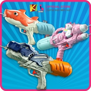 Súng nước đồ chơi cho bé súng bắn nước cho trẻ hoạt hình màu sắc dễ thương DCVD17 KIDS GARDEN