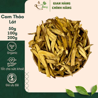 200g Cam Thảo Lát Sấy Khô - Trà thảo mộc Treesy - Trà hoa quả