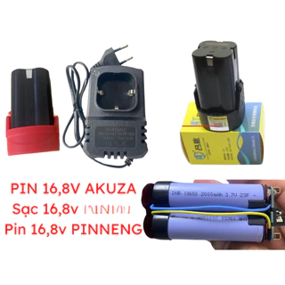 Pin 16,8v PN,pin AKUZA sạc  Hàng nội địa trung Pin 4 cell Lắp Cho Máy 16,8v,18v,26v.... lắp pin cùng chân