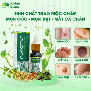 Tinh Chất Chấm Mụn Cóc, Mụn Thịt, Mắt Cá Chân Lâu Năm Nunamin 15 ML + Tặng Băng Gâu X2