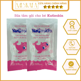 (GÓI DÙNG THỬ) Sữa tắm gội cho bé Kutieskin, Giúp làm sạch mềm da, dưỡng ẩm cho bé, ngừa rôm xảy