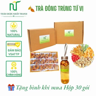 Trà đông trùng hạ thảo 4 vị thảo mộc giúp đẹp da, chống lão hóa, dễ ngủ, thanh nhiệt