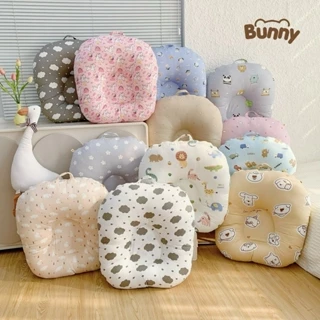 Gối chống trào ngược KidAndMom Bunny cao cấp Vải cotton Hàn chống nôn trớ an toàn cho bé sơ sinh