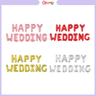 Bộ bóng chữ HAPPY WEDDING trang trí phòng cưới, trang trí tiệc cưới, trang trí đám cưới