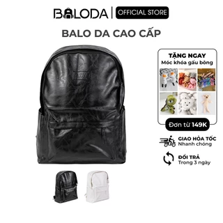 Balo da cao cấp nam nữ basic BALODA cặp đi học, đi làm, đựng laptop chống nước - BL001