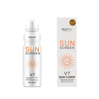 [QUÀ TẶNG KHÔNG BÁN] Xịt chống nắng trắng da Sun Screen V7 SPF50+ 200ml