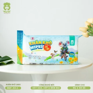 Khăn khô đa năng Mipbi 200gram, tiện lợi cho mẹ và bé